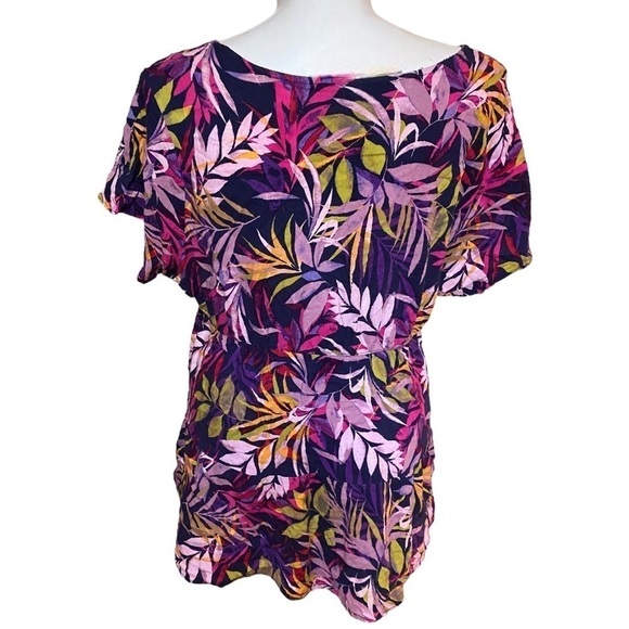Torrid Rayon Slub Tiered Button-Front Top Size 2X - Picture 3 of 7